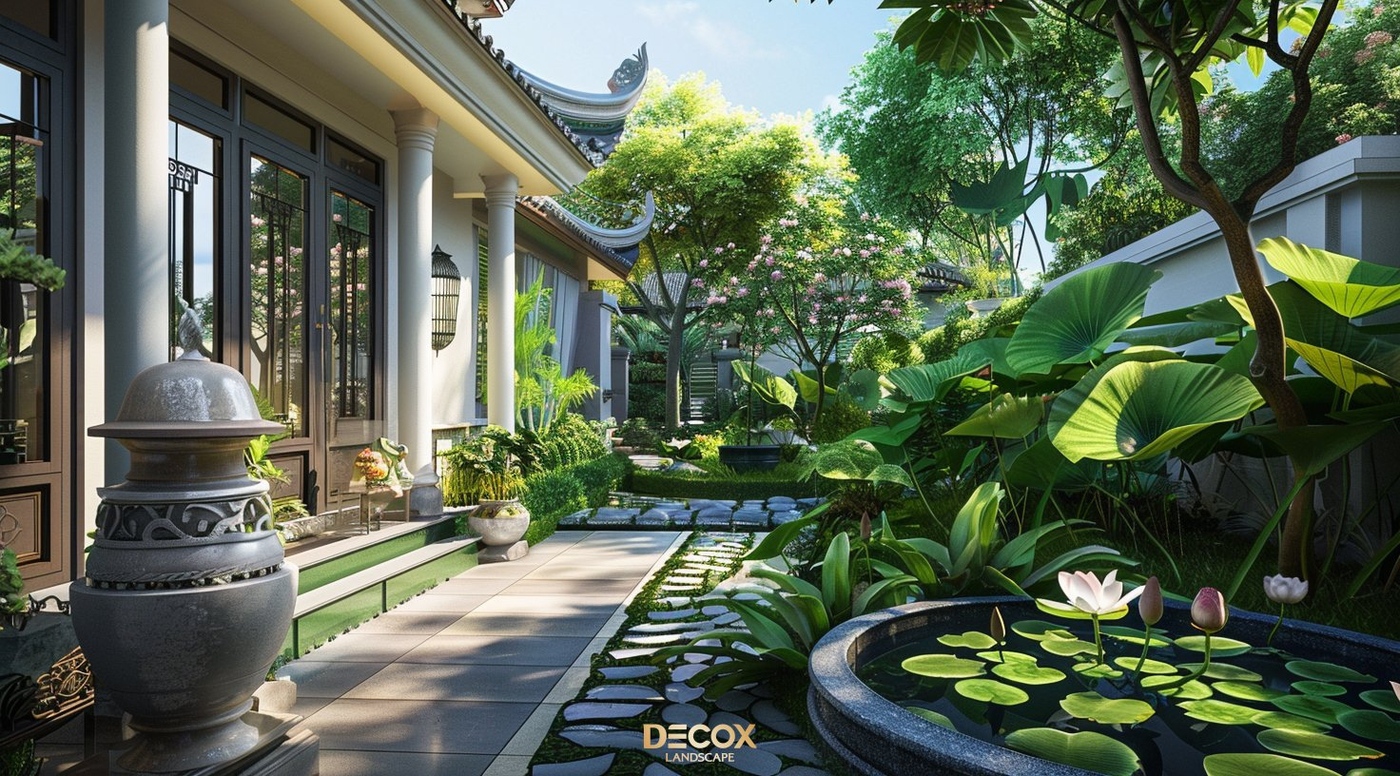 mẫu thiết kế s&acirc;n vườn biệt thự đẹp