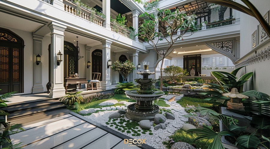 mẫu thiết kế s&acirc;n vườn biệt thự đẹp